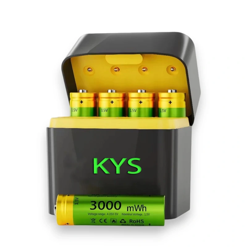 Batteria AA al litio ricaricabile da 1,5V