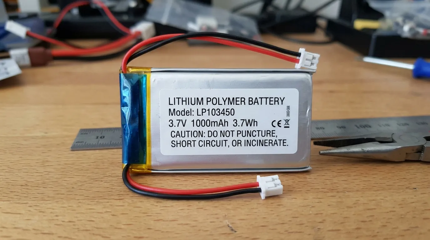 Batteria al litio polimerico da 3,7V
