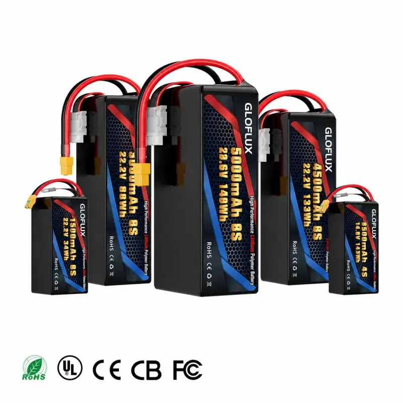 Pacco batteria LiPo ad alta scarica per droni da corsa FPV, aerei RC e quadricotteri