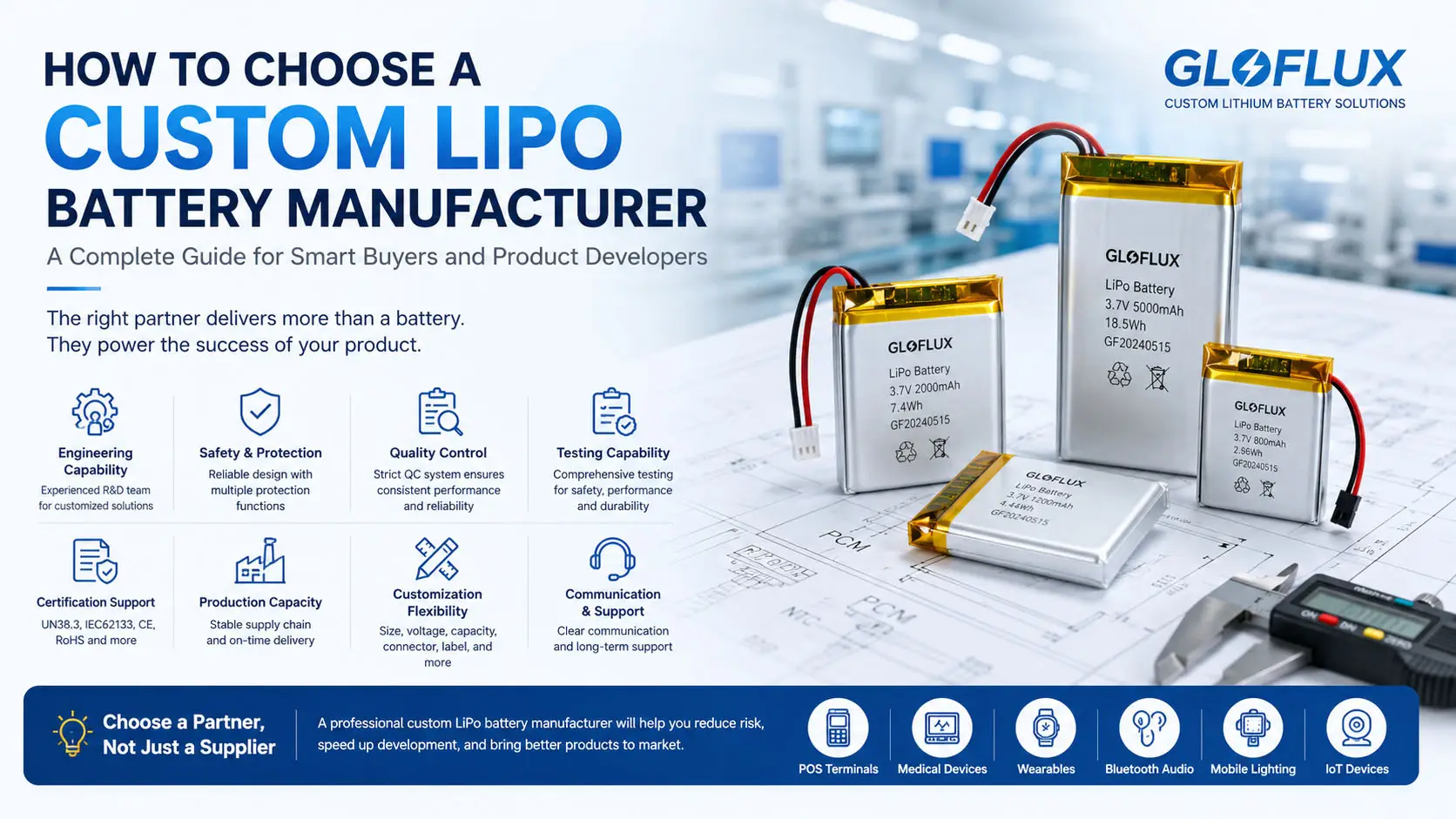 Produttore di batterie LiPo personalizzate