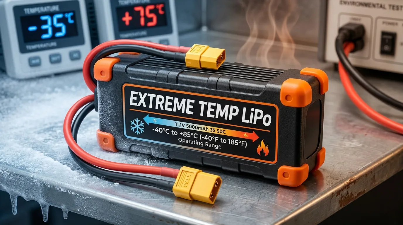Batteria LiPo a Temperature Estreme