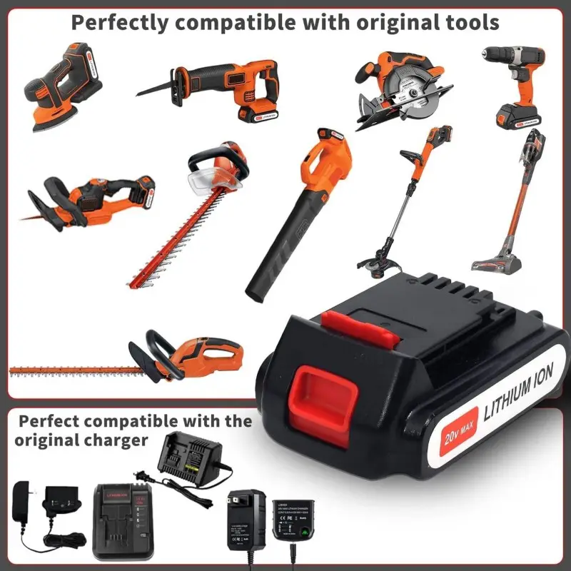 Batteria compatta per utensili elettrici da 20V 3000mAh con prestazioni stabili