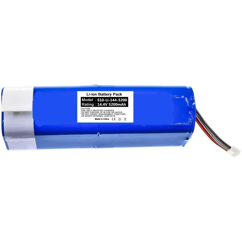 14.4V 5200mAh S10-Li-144-5200 batteria sostitutiva per aspirapolvere