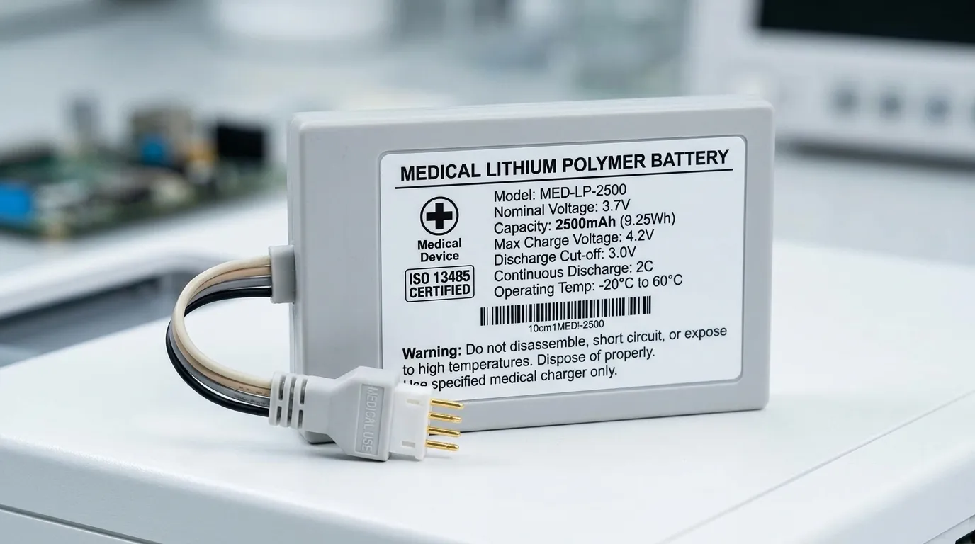Batteria medica al litio polimerico