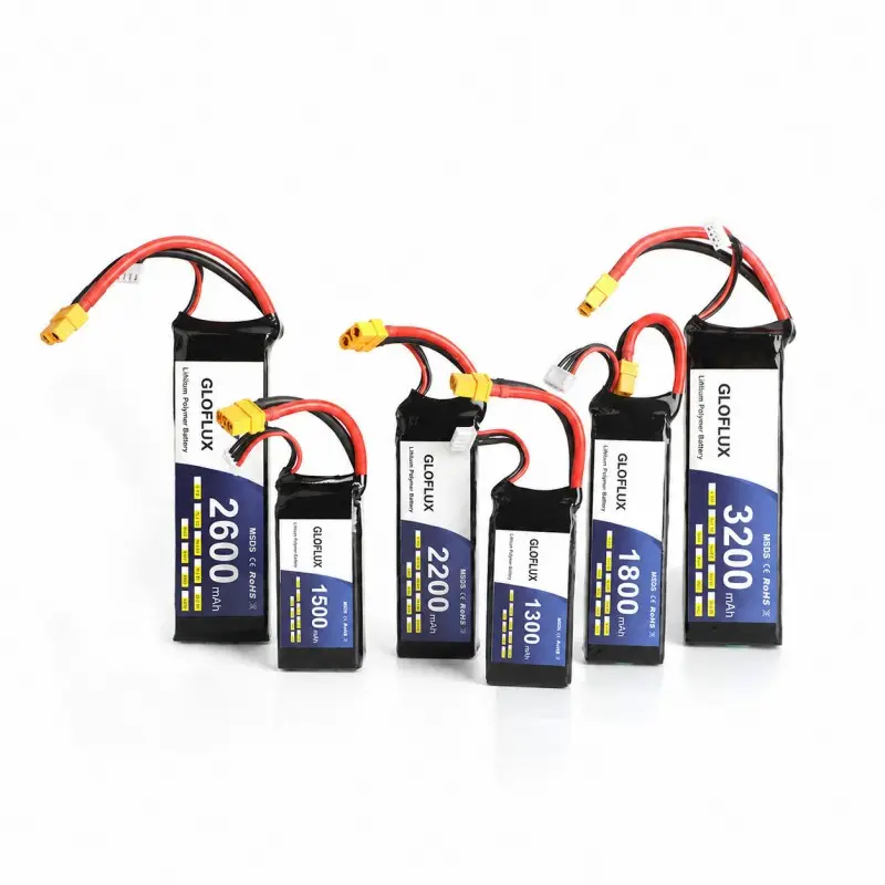 Batteria per droni FPV 50C 100C con capacità da 1100mAh, 1300mAh, 1550mAh 1800mAh
