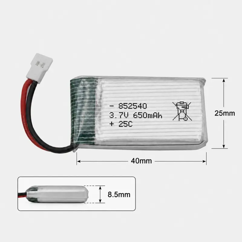 Batteria compatta al litio polimerico per aerei RC
