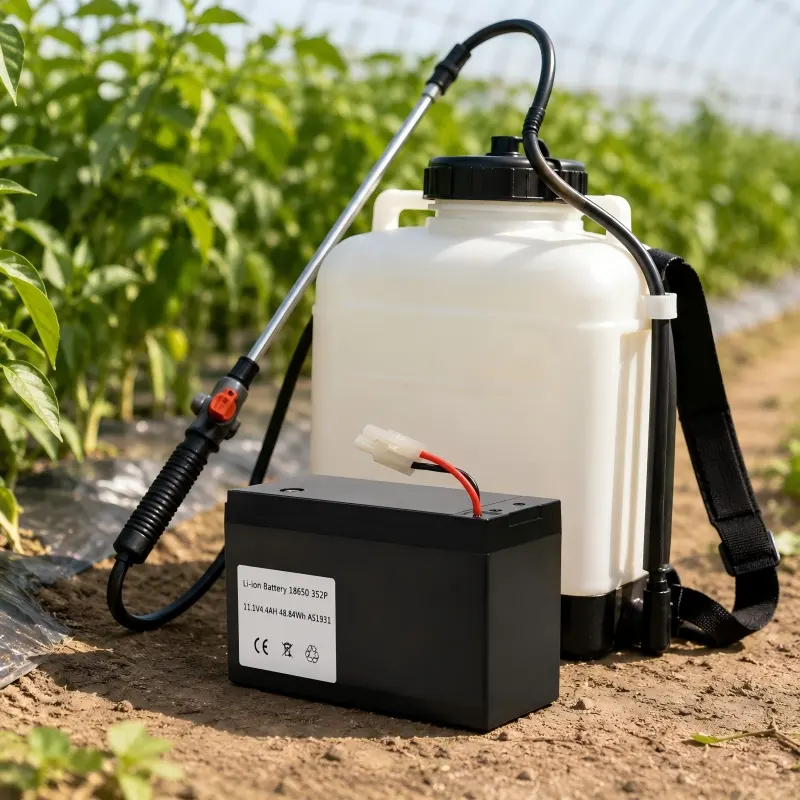 Pacco batterie personalizzato 18650 per spruzzatori agricoli, da giardino e di disinfezione