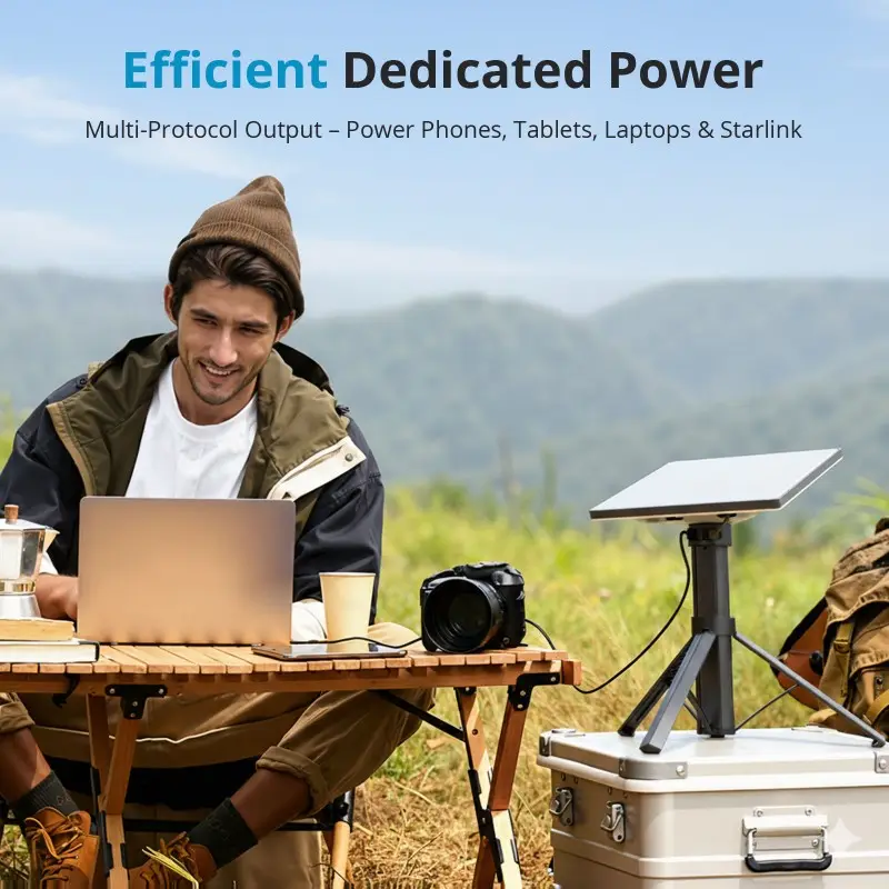Pacco batteria Starlink Mini ad alta capacità per camper, lavoro sul campo e emergenze