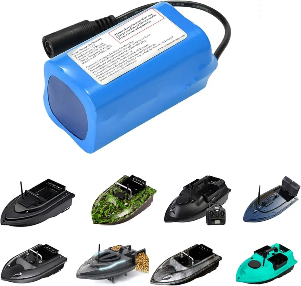 Batteria al litio personalizzata 2S2P con connettori per applicazioni per barche da pesca