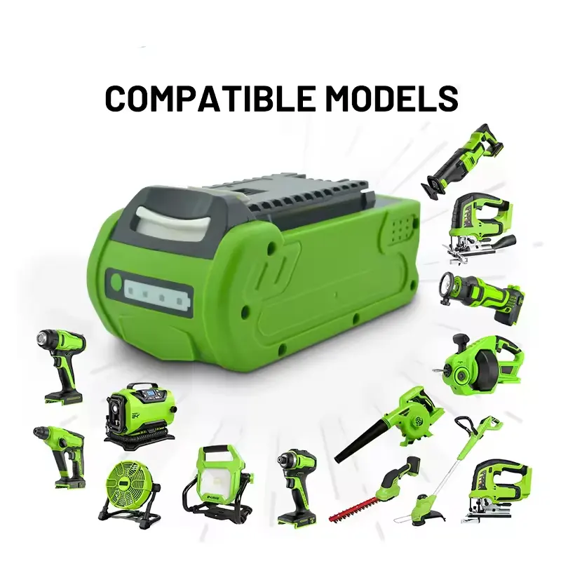 Batteria al litio da 40V per utensili da giardino e elettrodomestici