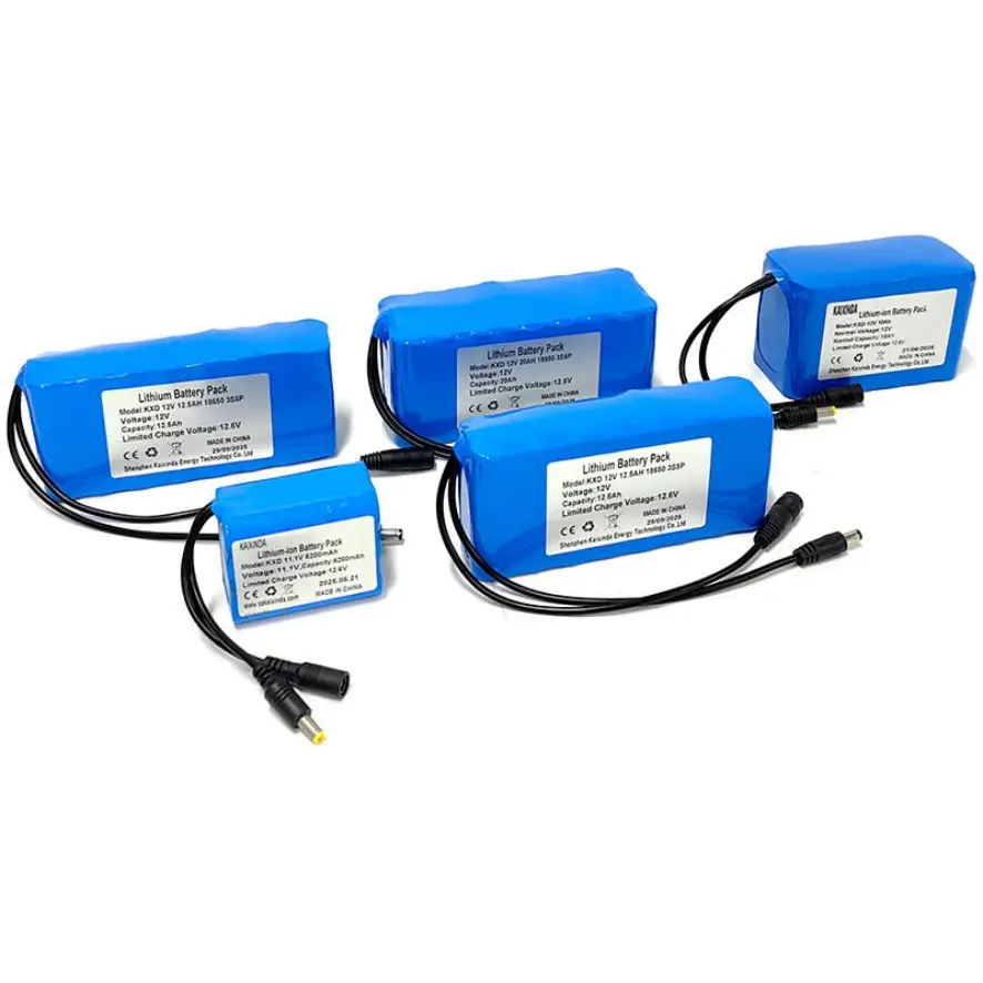 Pacco batterie LiFePO4 personalizzato con celle 18650 per lampioni solari