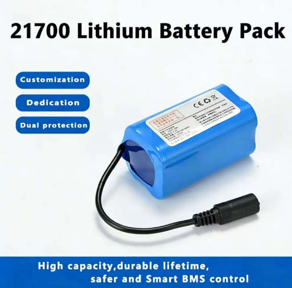 7.4V 10000mAh 21700 2S2P batteria agli ioni di litio per barche da pesca