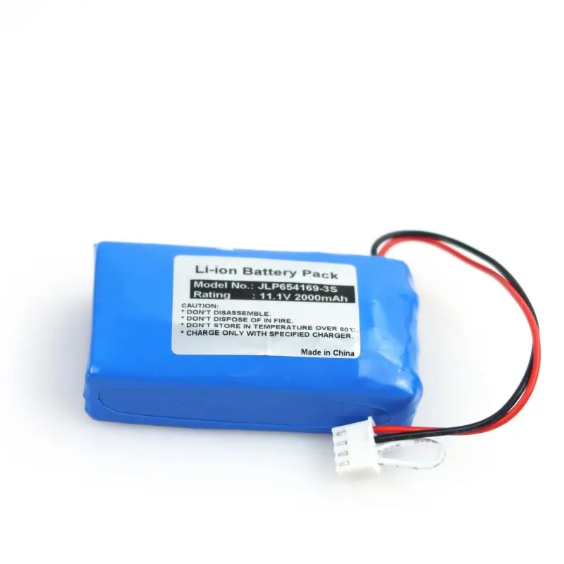 Batteria al litio polimerico 654169-3S 11.1V 2000mAh per pompe di infusione