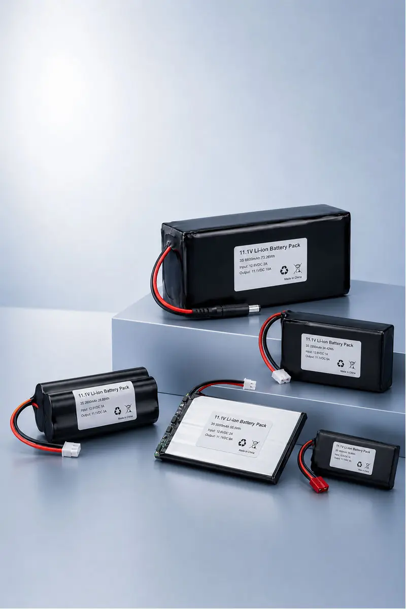 Pacchi batterie al litio personalizzati da 11,1V