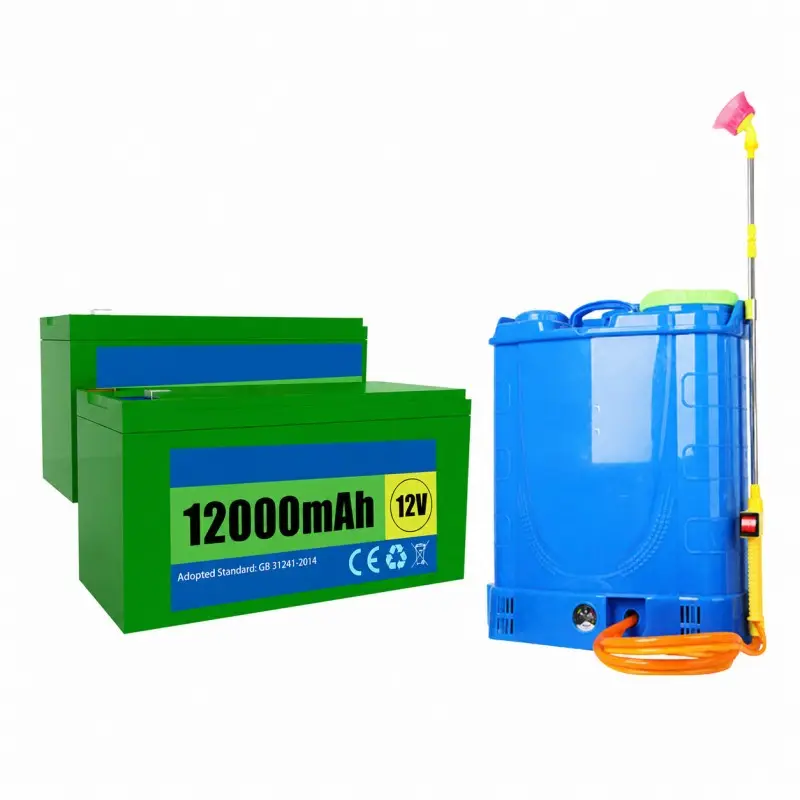 Pacco batteria al litio personalizzato 18650 12V 12Ah con BMS per spruzzatori elettrici