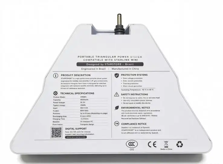 Sorgente di alimentazione portatile Star Link 25,2V con potenza massima di 60W
